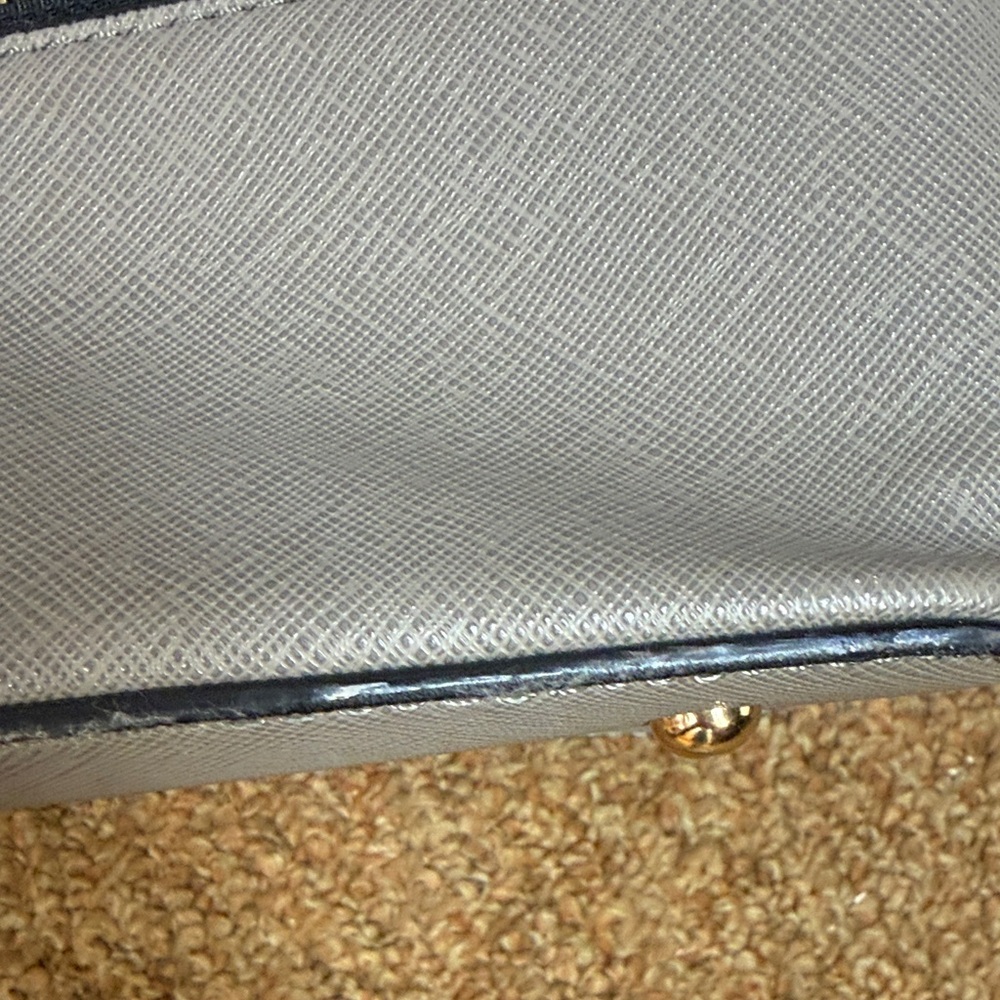 kate spade cream, beige, and gray striped tote - Picture 4 of 9